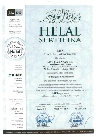 Halal Certificate for Haribo