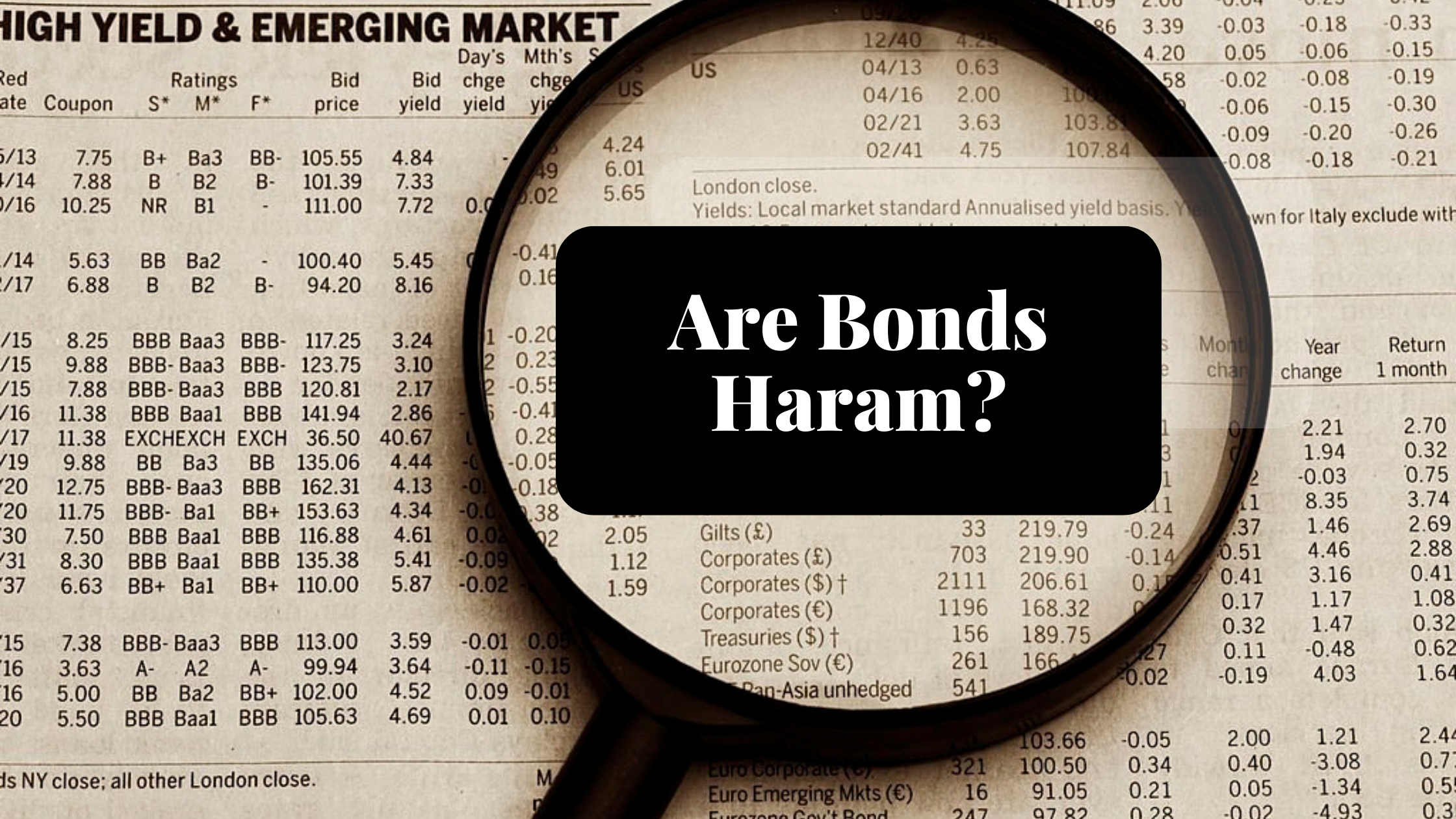 are bonds haram