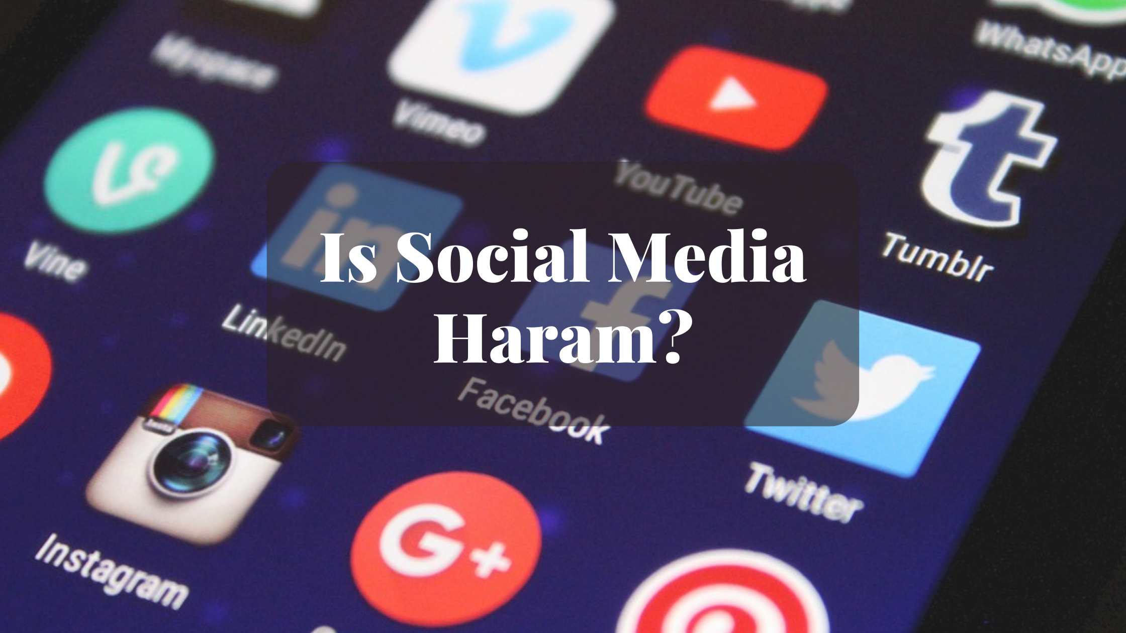 is social media haram